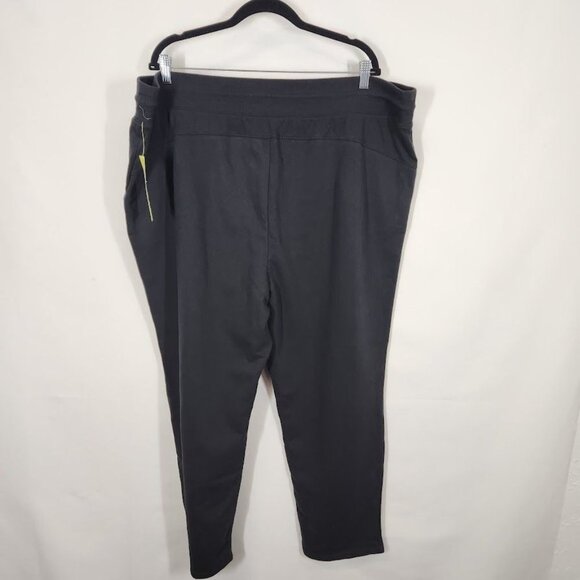 NWT All in Motion Fleece Tapered leg Pants in Black Size 2X - Picture 4 of 6